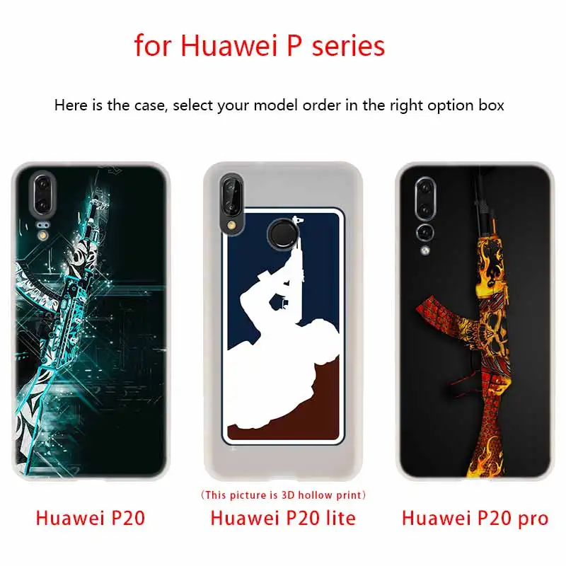 Чехол AK47 для телефона Huawei P40 P9 P10 P20 P30 Lite чехлы Pro P Smart 2019 мягкий чехол | Мобильные
