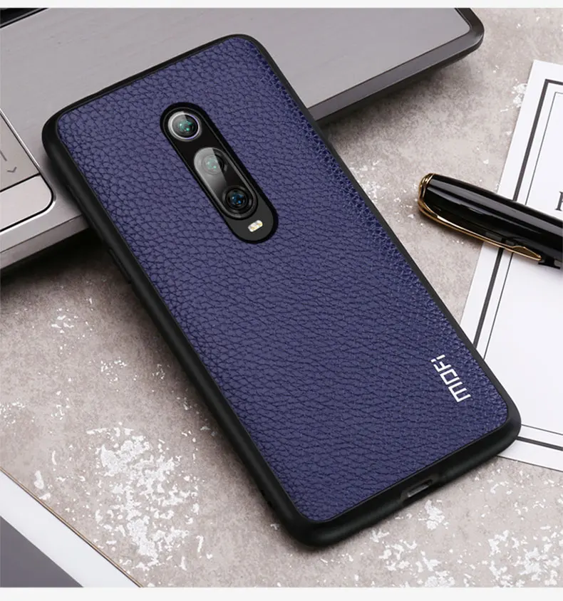 K20 чехол для Xiaomi Redmi K20 Pro чехол Mofi для Xiaomi Mi9T pro Чехол из искусственной кожи протектор деловой стиль коричневый красный черный