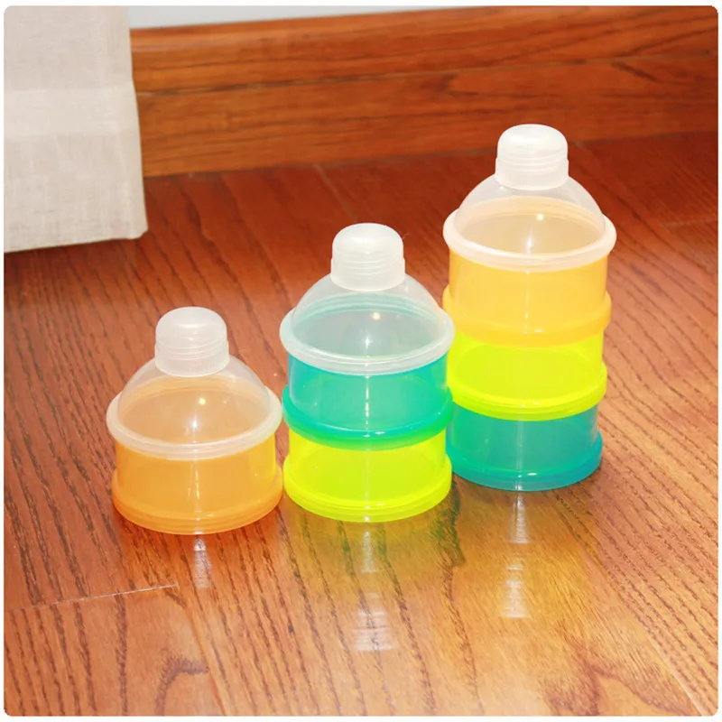 3 слойный портативный контейнер для хранения детского молока и порошка пищи|food