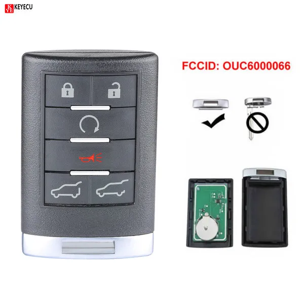 Пульт дистанционного управления для Cadillac Escalade EXT ESV 2007 2009 2010 2011 2012 2014 OUC6000066|Ключ от