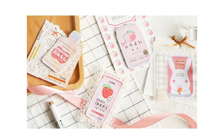 Mohamm Little Bit Thirsty серия Kawaii Sticky Notes офисный Декор блокнот поставки украшения японские канцелярские принадлежности