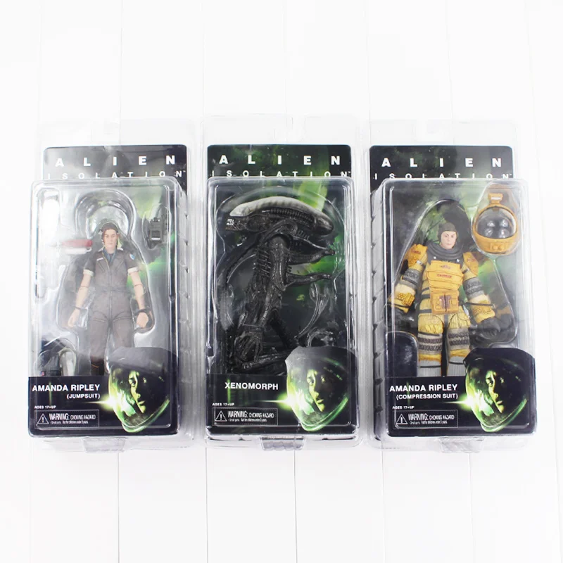 3 вида стилей NECA Alien Isolation Аманда Рипли космический костюм скачок Xenomorph Sci Fi террор