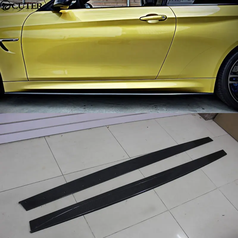 Автомобильная боковая юбка F80 M3 4Door F82 M4 2Door MP Style из углеродного волокна фартук для