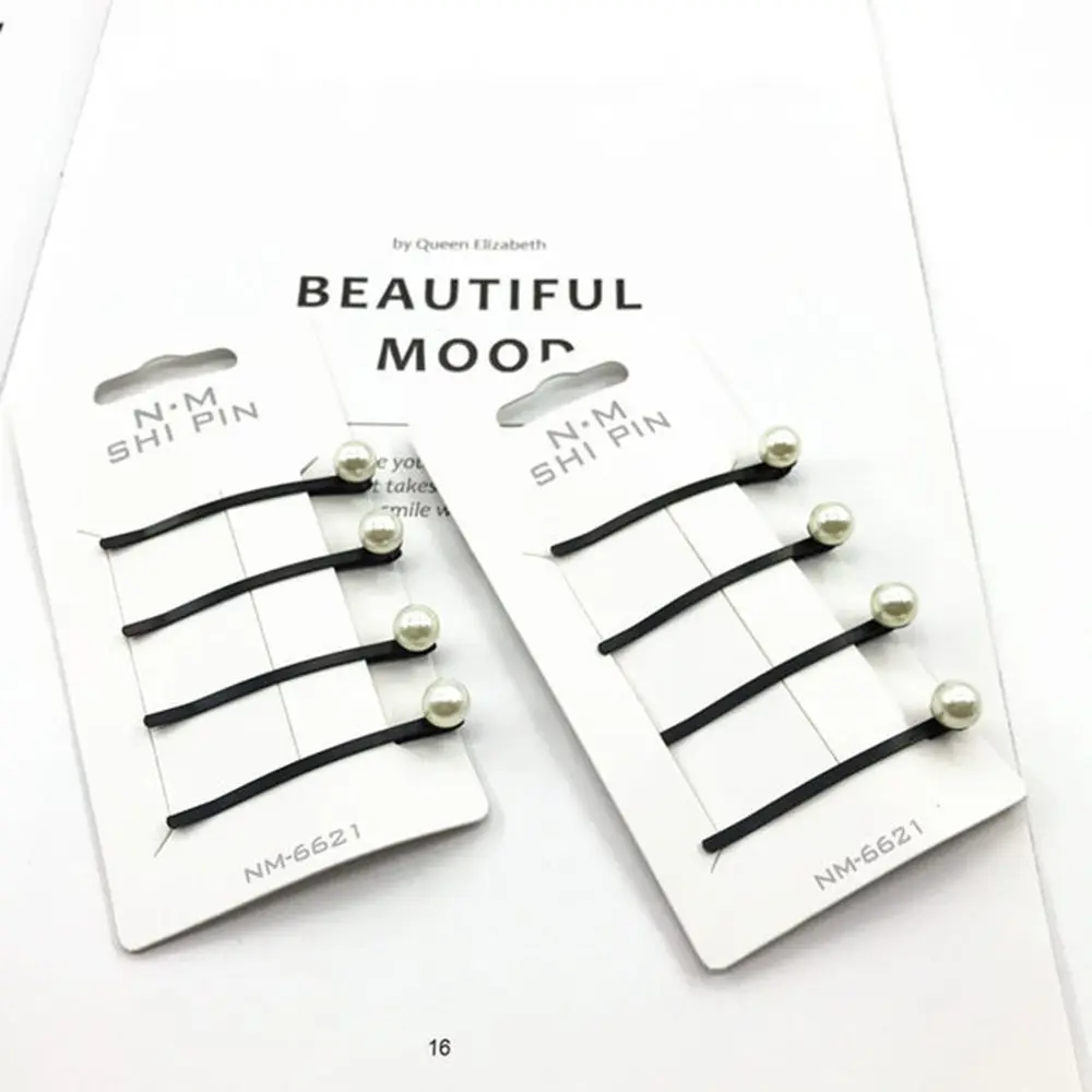 

4Pcs/set Pearl Hair Clips Hair Accessories for Women Girls Hairpins Hairgrips Barrette Hair Accessories New Arrival Dropship
