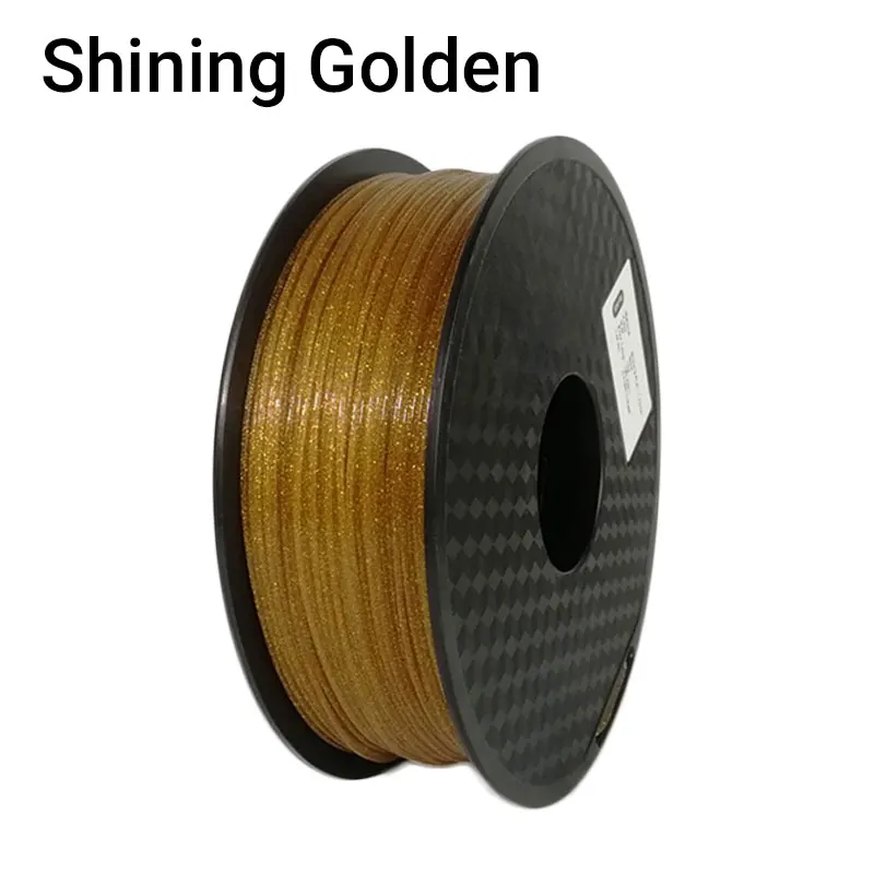 Golden TOPZEAL 3D-принтеры блестящие PLA Синтетическая нить 1кг(2.2lbs) 1,75 мм+/-0,03 мм, блестящие Сияющие цвет: черный, Синий Розовый золотого, серебряного цвета Цвет - Цвет: Golden