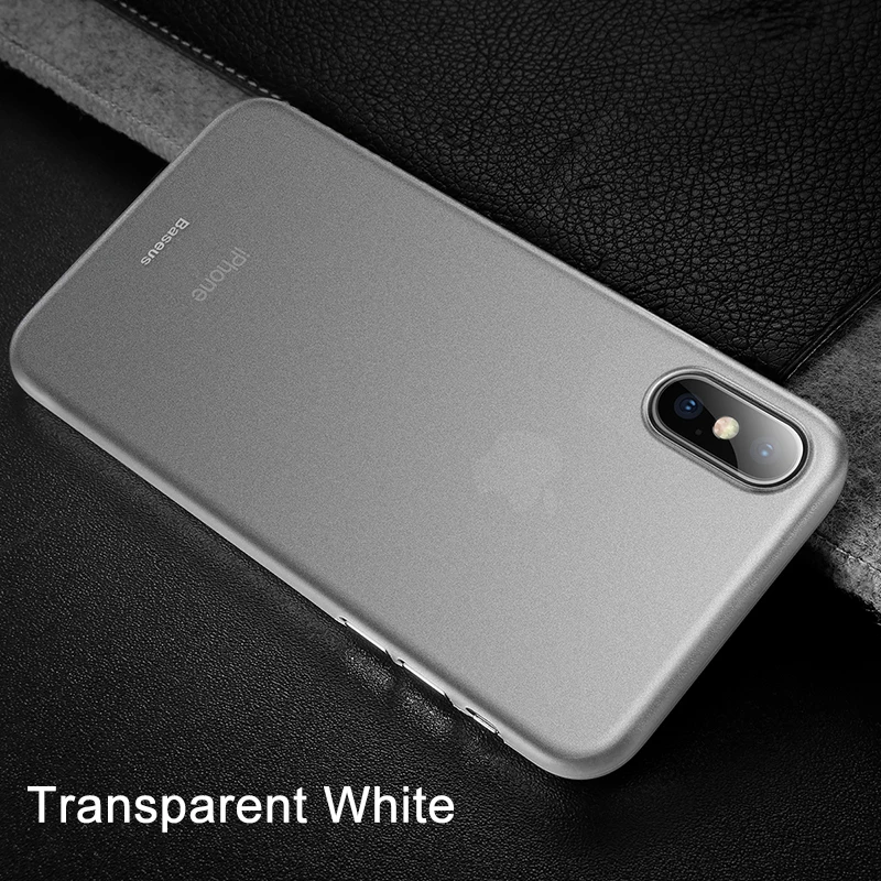 Чехол для телефона для iPhone Xs Max, Xr, X, S, R, Xsmax, Coque, Baseus, Ультратонкий матовый чехол для iPhone, Max, чехол для iPhone, Fundas - Цвет: Transparent White