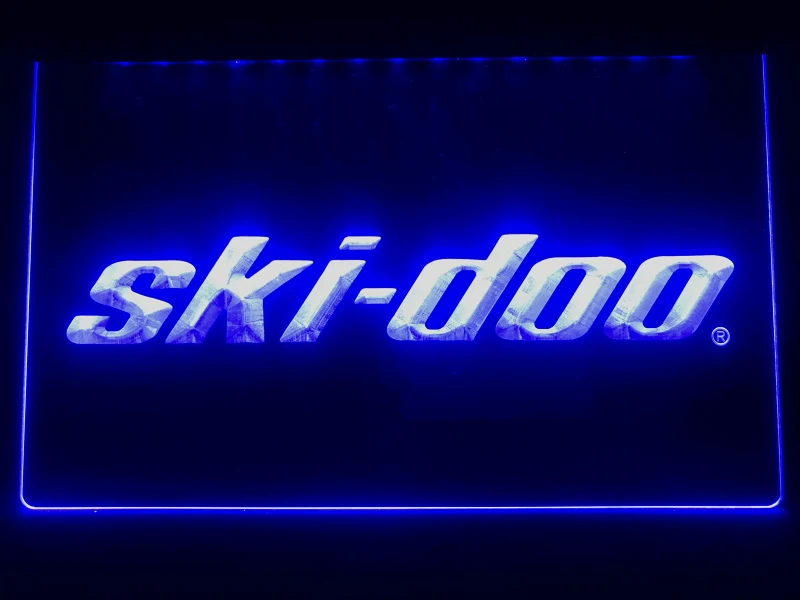 D155 лыжи doo снегоход дисплей новый светодиодный неоновый Световой знак|Таблички и