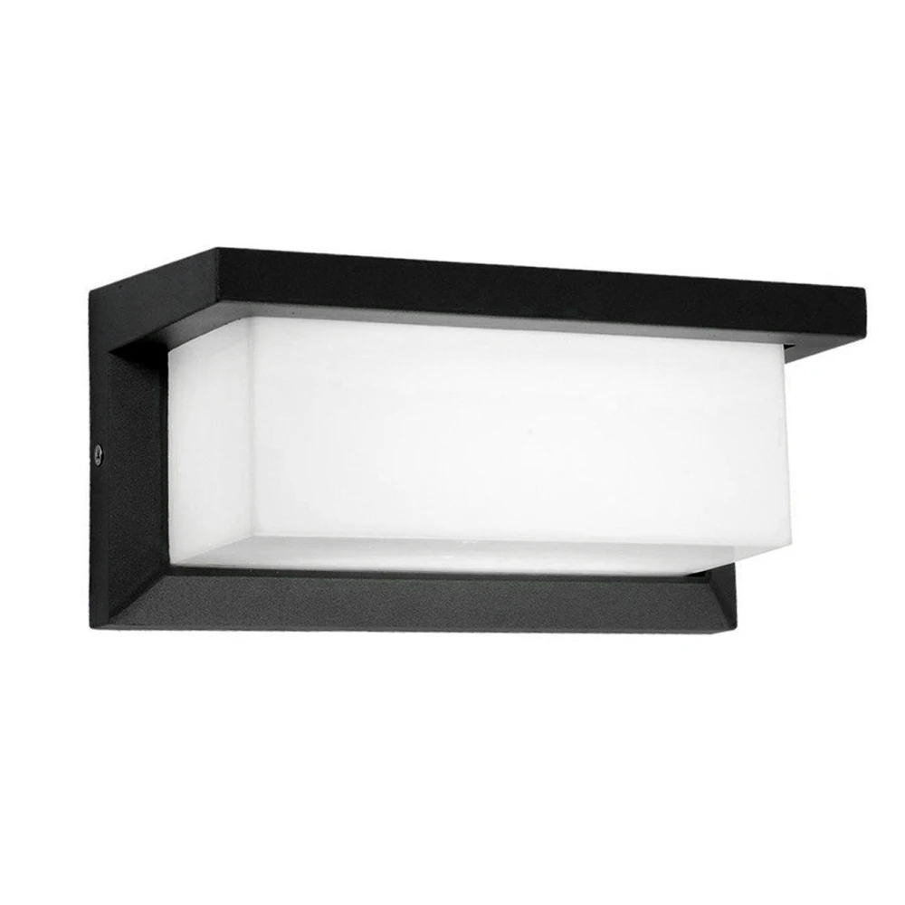 

DONWEI Outdoor Waterproof 10W 20LED Wall Lamp Simple Style Square Aluminum Courtyard Corridor Aisle Garden Light AC110V 220V