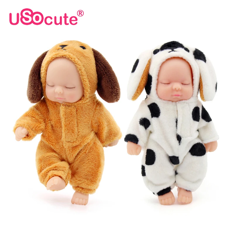 kawaii lifelike baby dolls plush Bjd bebe reborn toys key Pendant toy for children girls Christmas gift pvc kids | Игрушки и хобби