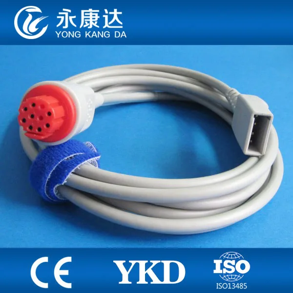Datex Ohmeda в Юту IBP преобразователь кабель Круглый 10pin&gt Din 2 0 4 pin|cable position transducer|cable audio