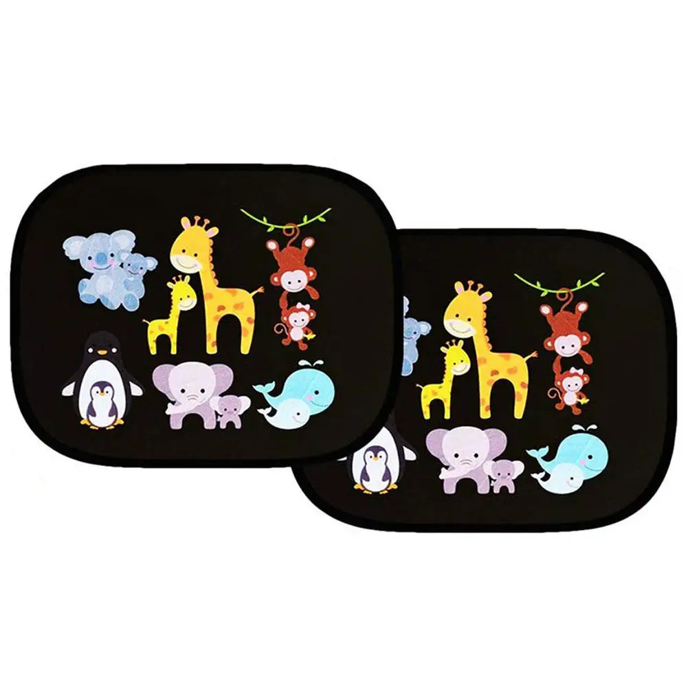 2 шт. автомобильный солнцезащитный козырек с боковым окном занавес мультяшным