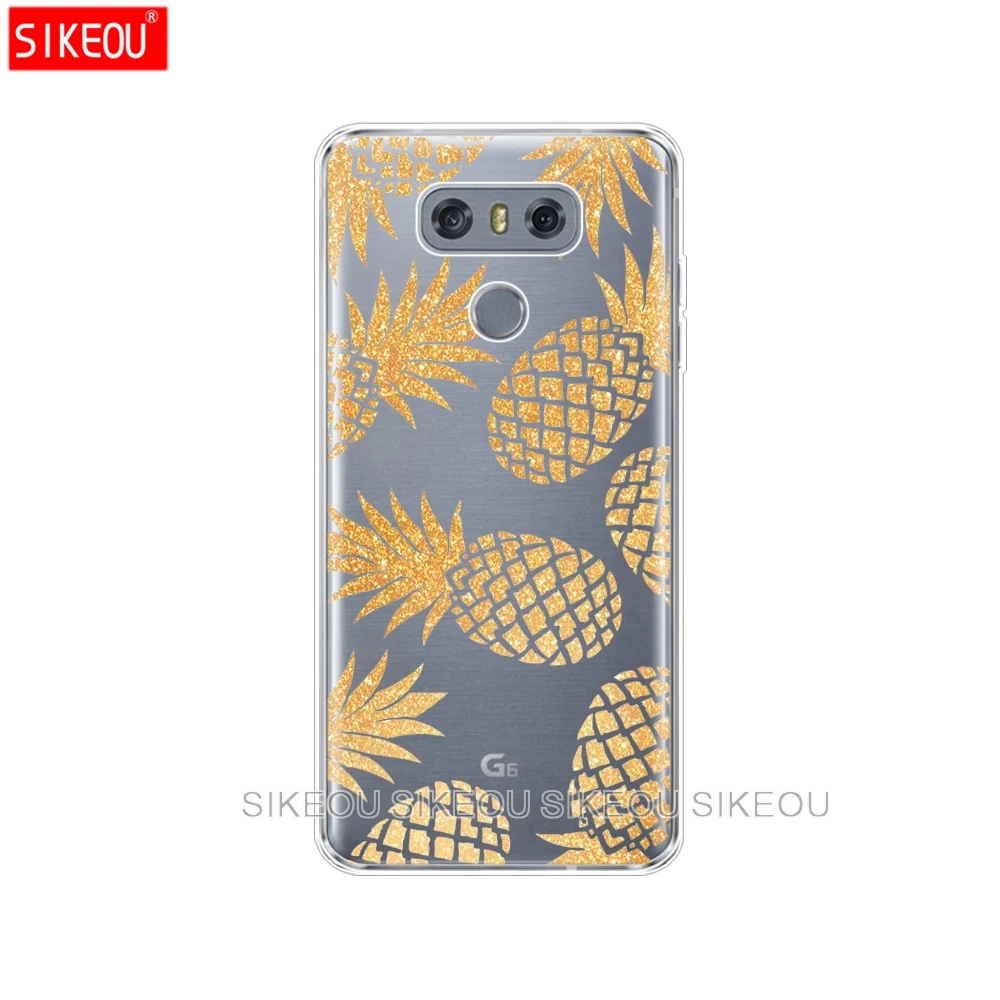 Силиконовый мягкий чехол из ТПУ для LG G6, чехол на заднюю панель для LG G 6, 5,7 дюймов, задняя крышка для телефона, прозрачная, полная защита от ударов 360 - Цвет: 61056