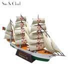 3D португальский флотский корабль NRP Sagres, высокий корабль, школьный корабль, бумажная модель, сборка, ручная работа, игра-пазл сделай сам, детская игрушка, 1:300