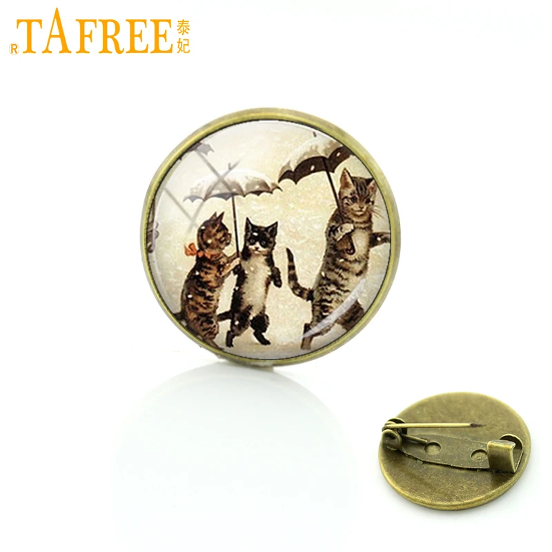 TAFREE красивый кот брошь ювелирное изделие простым и модным дизайном для мальчиков
