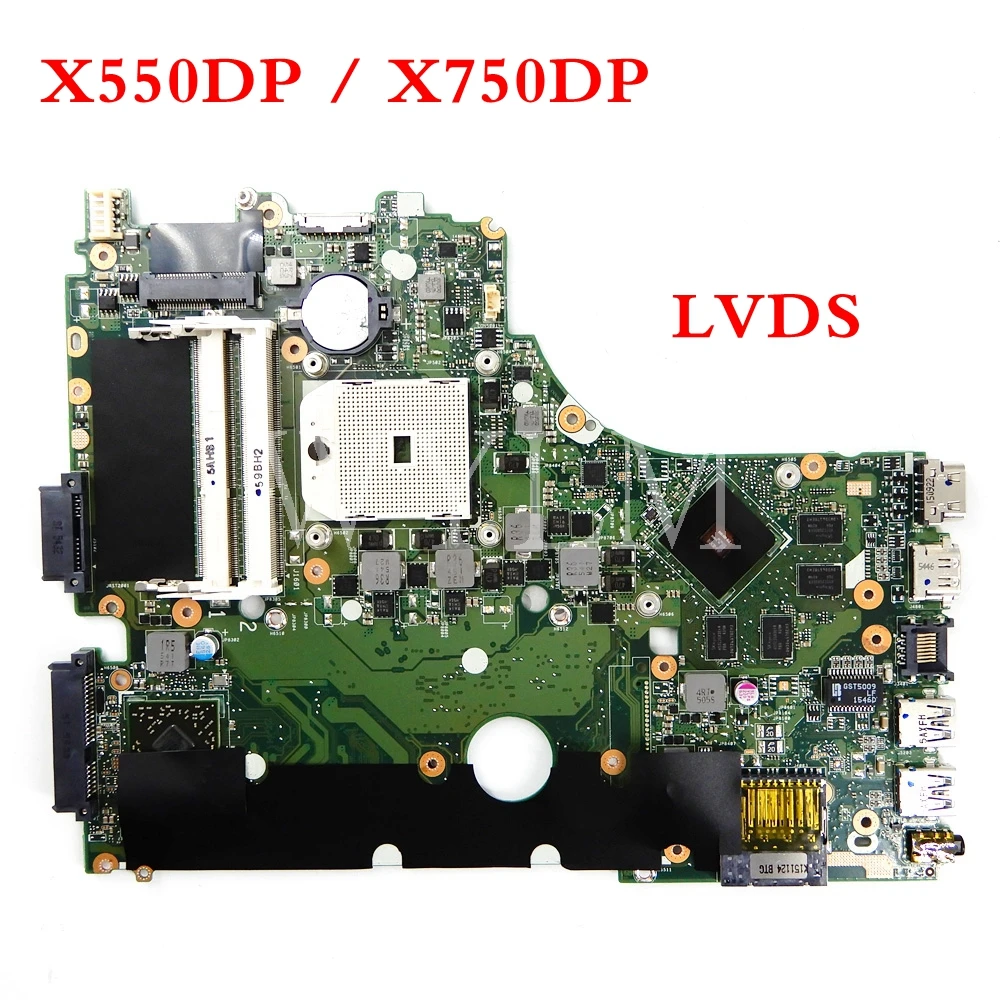 X550DP X750DP LVDS интерфейс плата для ASUS X750D X550D K550D K550DP Материнская ноутбука испытанная
