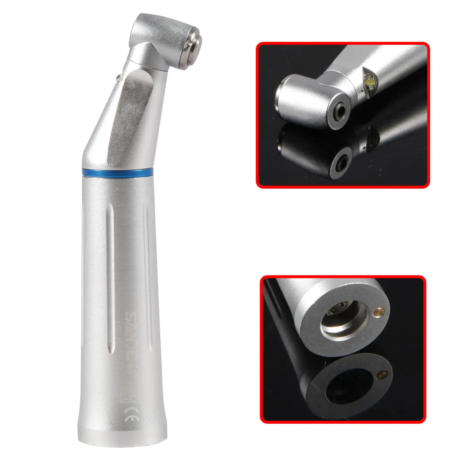 

Dental LED Slow Low Speed Fiber Optic Contra Angle Handpiece Inner Water THY