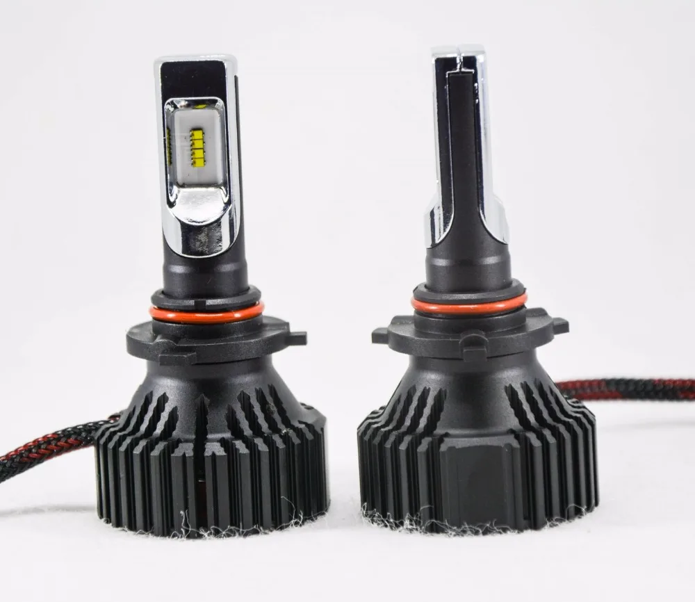 1 компл. H4 H7 H8 H9 H11 9005 9006 60 Вт 8000LM T8 светодиодные фары lumiled зэс чипы вентилятор Чистый белый 6500 К все-в-одном 12/24 В авто лампы