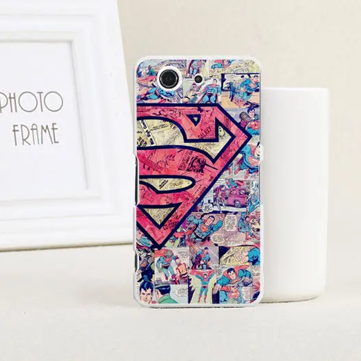 Colorful New Fashion Painting Transparent side Back Cover Cell Phone Case for Sony Xperia Z3 Compact / mini |