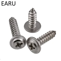 304 stainless steel phillips cross round pan head self tapping tapping screw bolt with washer pad fastener