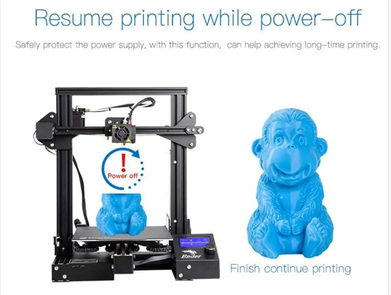 Creality Ender-3 Pro 3d принтер DIY комплект обновленный Cmagnet сборка пластина восстановление сбой питания печать MeanWell power мягкий магнитный