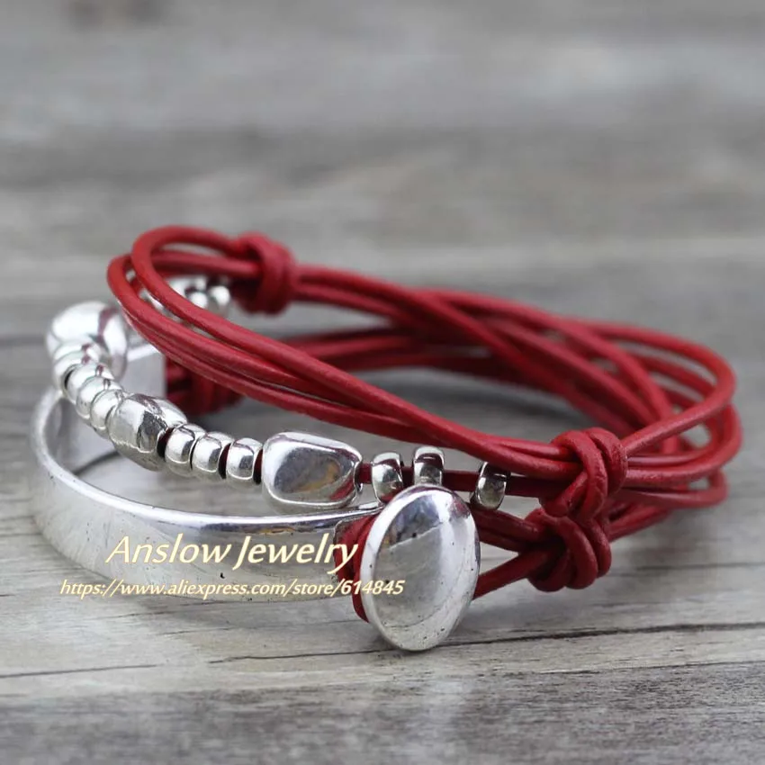 Женский и мужской браслет Anslow ювелирное изделие ручной работы из сплава цинка