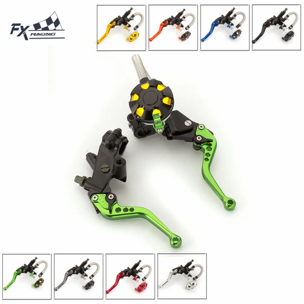 

7/8" 22mm Motorcycle Brake Clutch Lever Master Cylinder Reservoir Hydraulic Brake Lever For Kawasaki Z125 Z250 125CC - 400CC