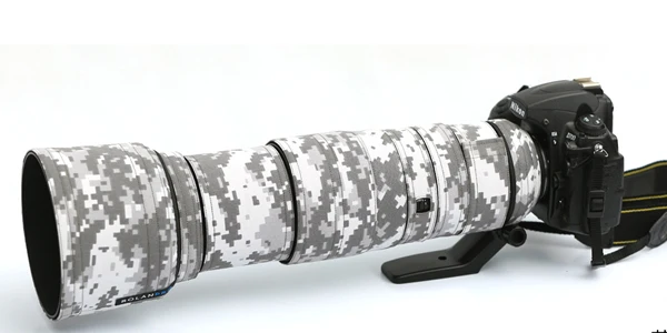 Линзы rolanpro пальто камуфляж дождевик для Nikon AF-S 200-500 мм f/5.6E ED VR объектив защитный чехол Защита объектива рукав - Цвет: Digital Camouflage
