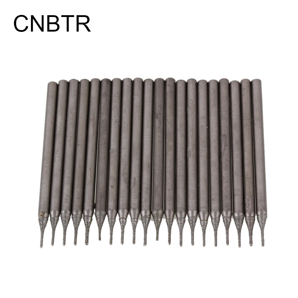 CNBTR 20pcs 0.5mm Diamond Coated Lapidary Drill Bit Hole Saw Tool Needle Solid Bits | Инструменты