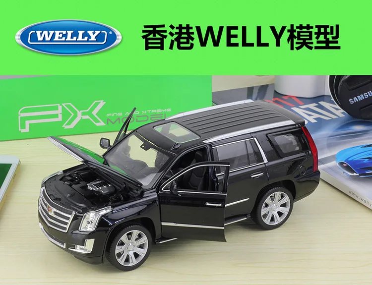 1:24 Welly Cadillac Escalade SUV литая модель автомобиля