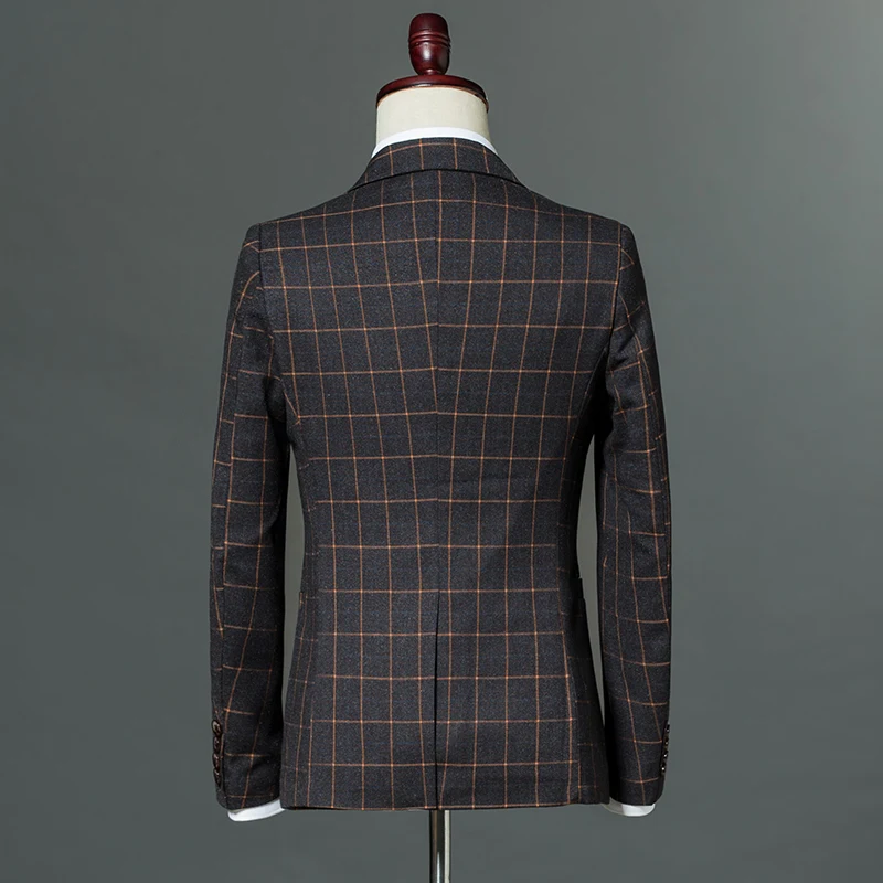 LONMMY повседневное Блейзер мужские костюмы и этап для мужчин свадьбы Slim fit Casaco masculino