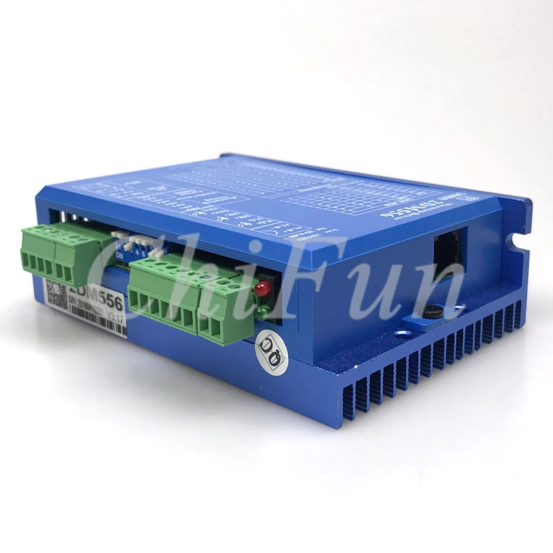 Бесплатная доставка двухфазный Драйвер шагового двигателя JMC 2DM556 NEMA23 32 бит DSP DC36V