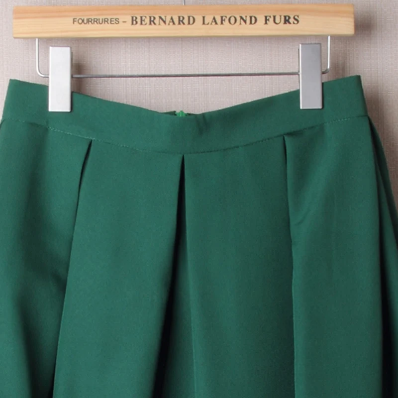 Женская плиссированная юбка HSPL винтажная средней длины с высокой талией в стиле