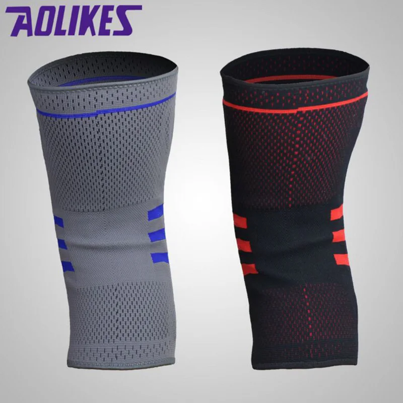 Нейлоновый силиконовый наколенник для тяжелой атлетики бега баскетбола