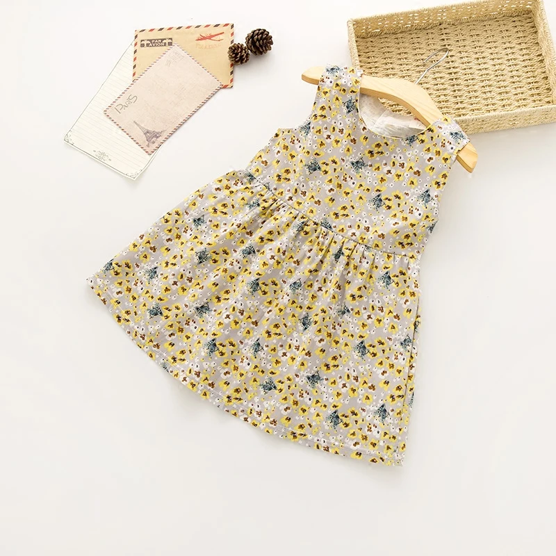 Hot Sale Summertime Baby Girls Dresses Fashion Casual Children's Clothes dress backless Girl's slip Kids wear | Детская одежда