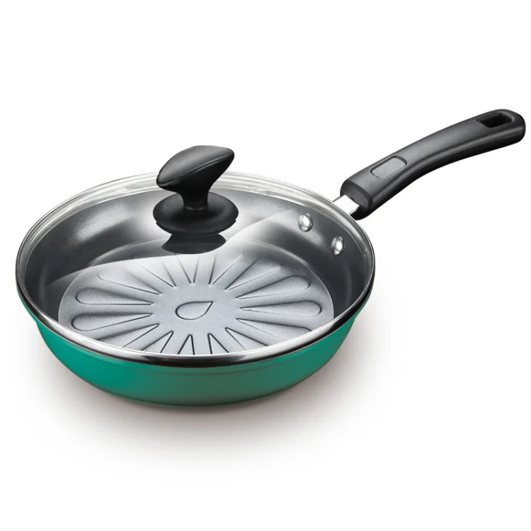 

Kitchen Accessories No Fumes Non-stick Saucepan Steak Frying Pan Little Wok Cooker Suitable Omelette Pans Green Without Lid