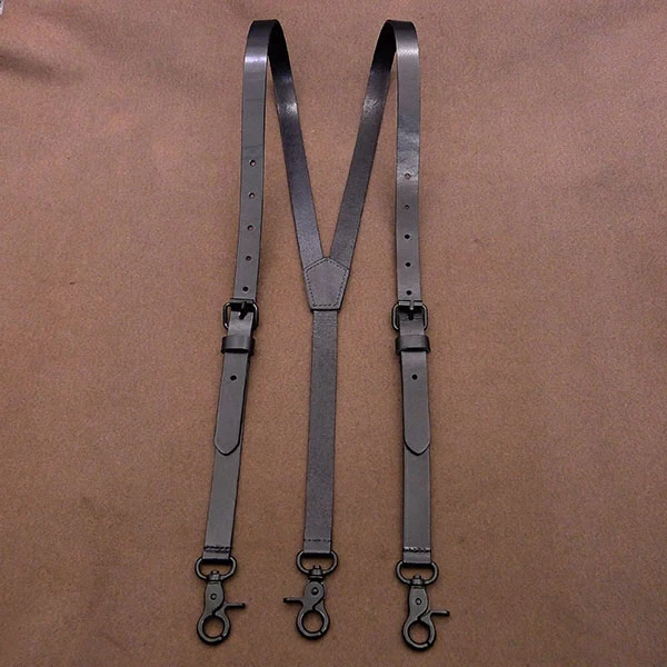 Высококачественные подтяжки из воловьей кожи натуральной с крючком ретро