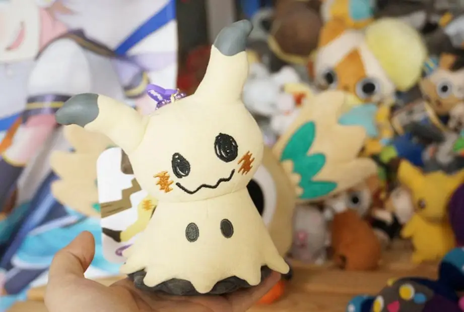Mimikyu Keychain Официальный Центр time Cosmog " Mimikyu плюшевый брелок-талисман 4" плюшевый - Цвет: Mimikyu Keychain