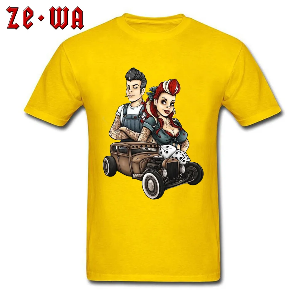Стайлинг автомобиля желтые крутые футболки для мужчин идеальный партнер