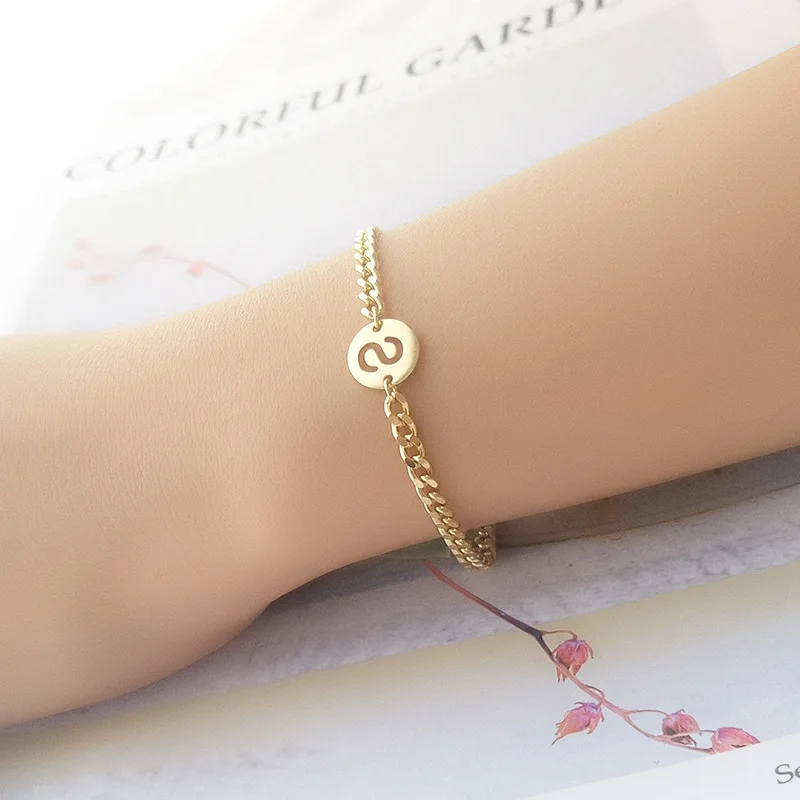 Sweet Letter Chain 925 Sterling Silver Bracelet | Украшения и аксессуары