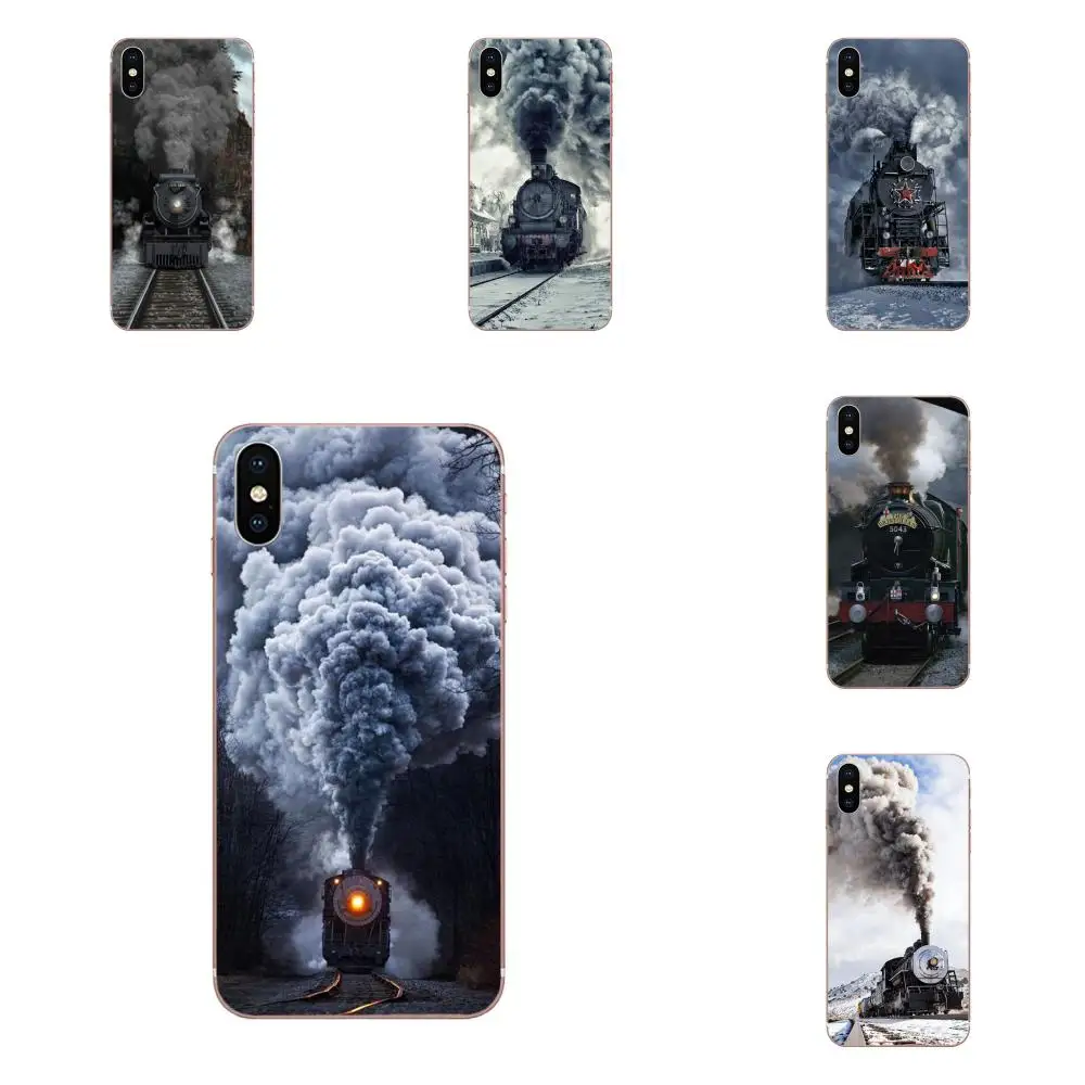 Чехол для мобильного телефона из ТПУ Scenic Black Railway Train Galaxy Grand A3 A5 A7 A8 A9 A9S On5 On7 Plus Pro Star