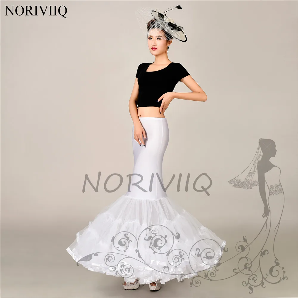 Лидер продаж 3 Обручи Белый Нижние юбки Нижняя h половина скольжения рыбий хвост