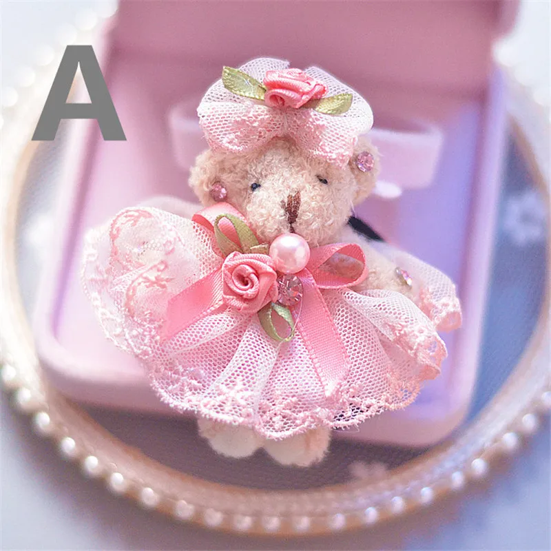 1 шт. Новая Милая Кружевная голова медведя детские веревки для волос эластичная