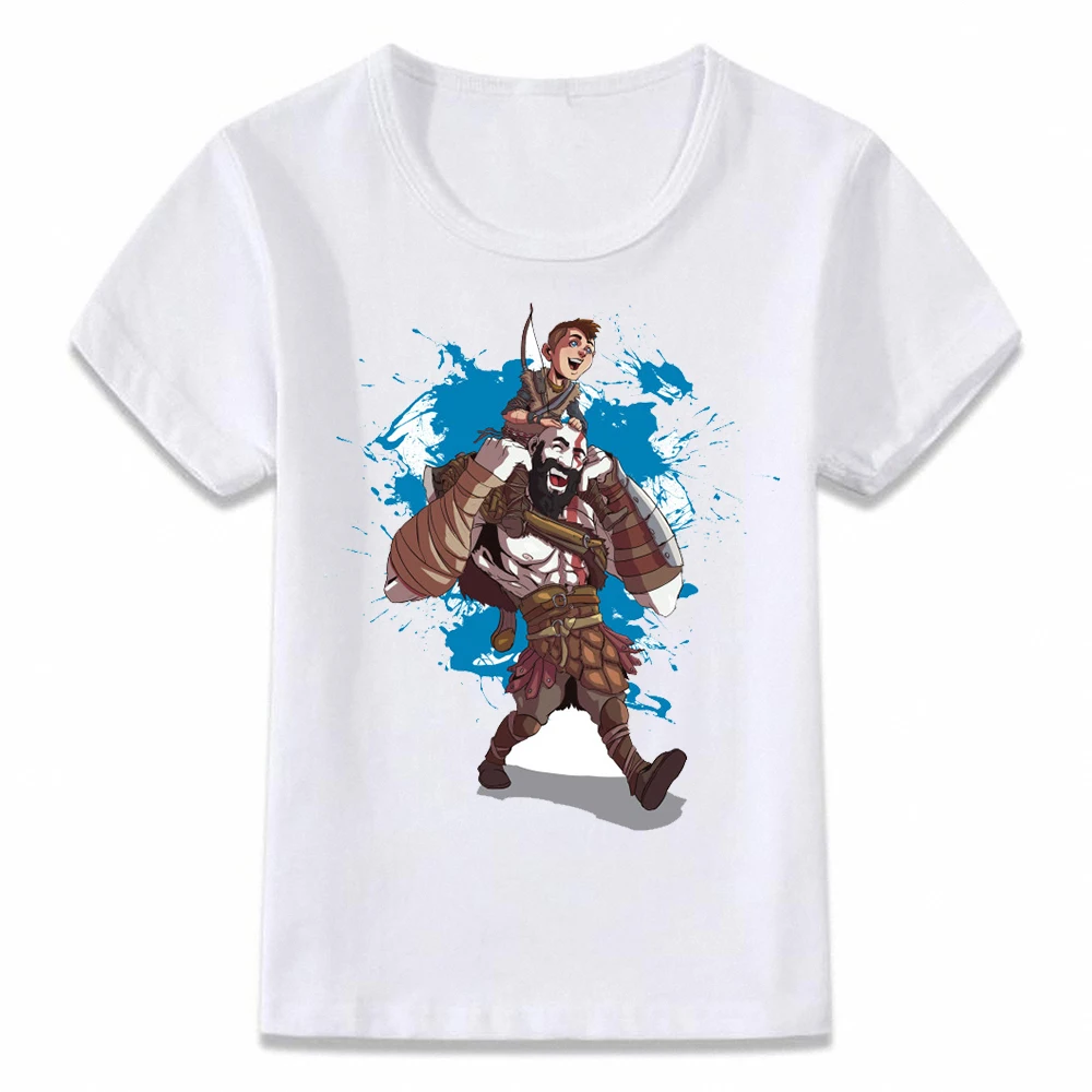 Kids T Shirt God of War Kratos and Loki Children T-shirt Boys Girls Toddler Tee oal244 |