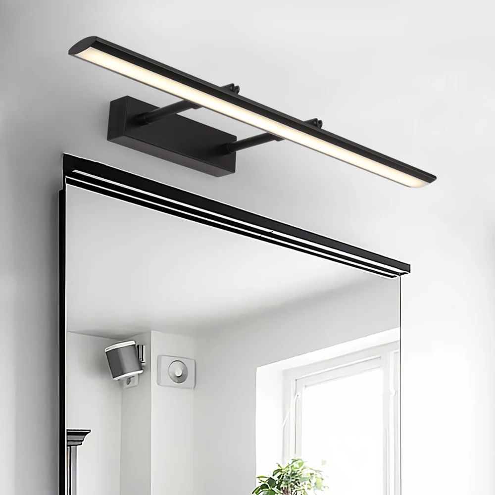 

Modern Stainless Steel LED front mirror light bathroom makeup wall lamps led vanity toilet wall mounted sconces lighting fixture