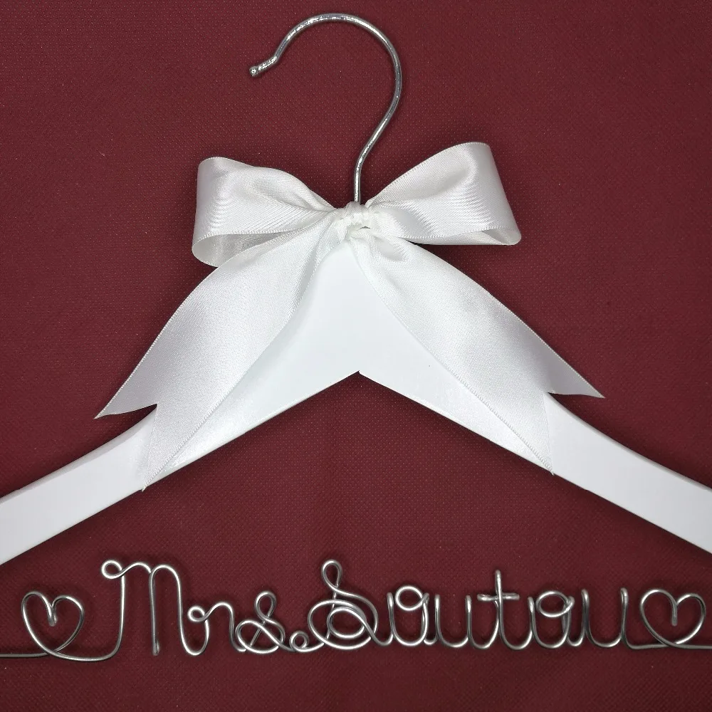 Персонализированная Свадебная вешалка для имени искусственная|hanger name|hanger