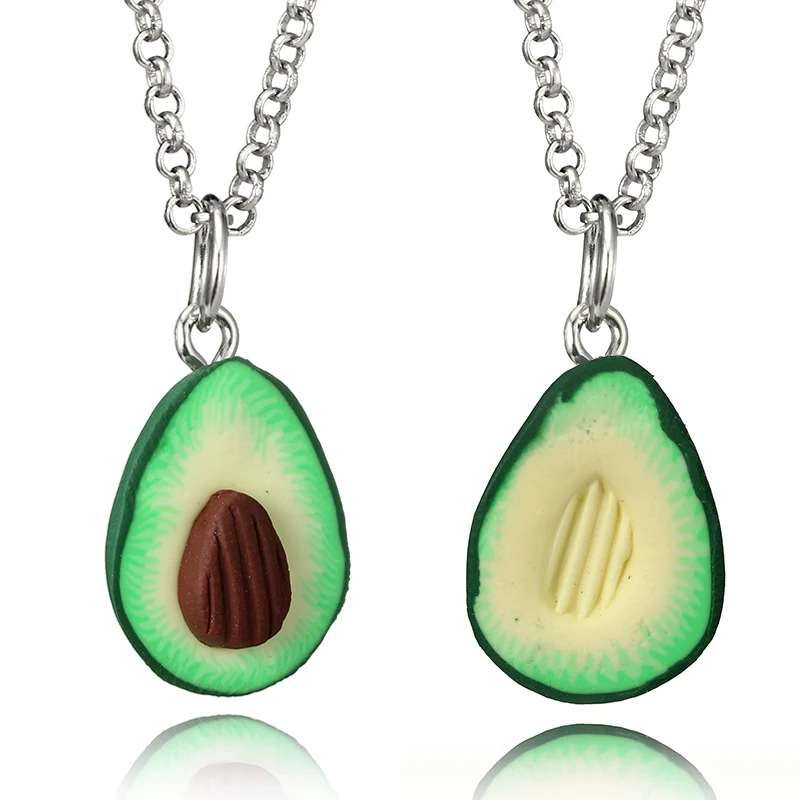 Tocona унисекс новый модный дизайн подвеска в форме зеленого фрукта авокадо