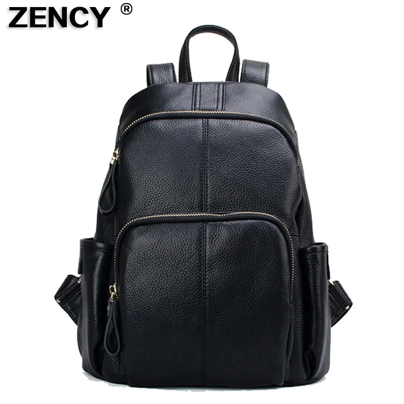 Рюкзак ZENCY из 100% натуральной коровьей кожи для женщин и девушек популярный