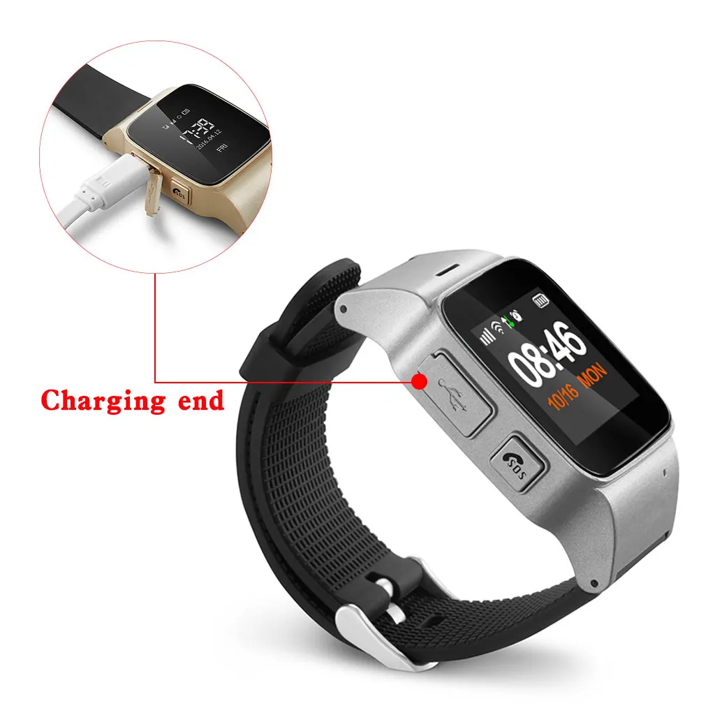 D99 GPS позиционирование для пожилых детей OLED экран WIFI SOS трекер местоположения Android