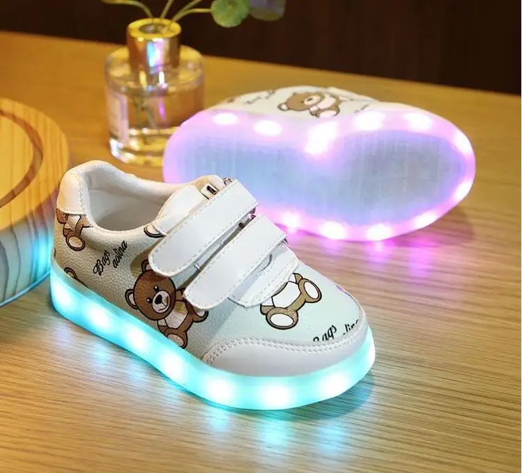 Детские светящиеся кроссовки для девочек, usb зарядка, корзина, светодиодная детская обувь для малышей, светильник, повседневная обувь для мальчиков, светильник на подошве