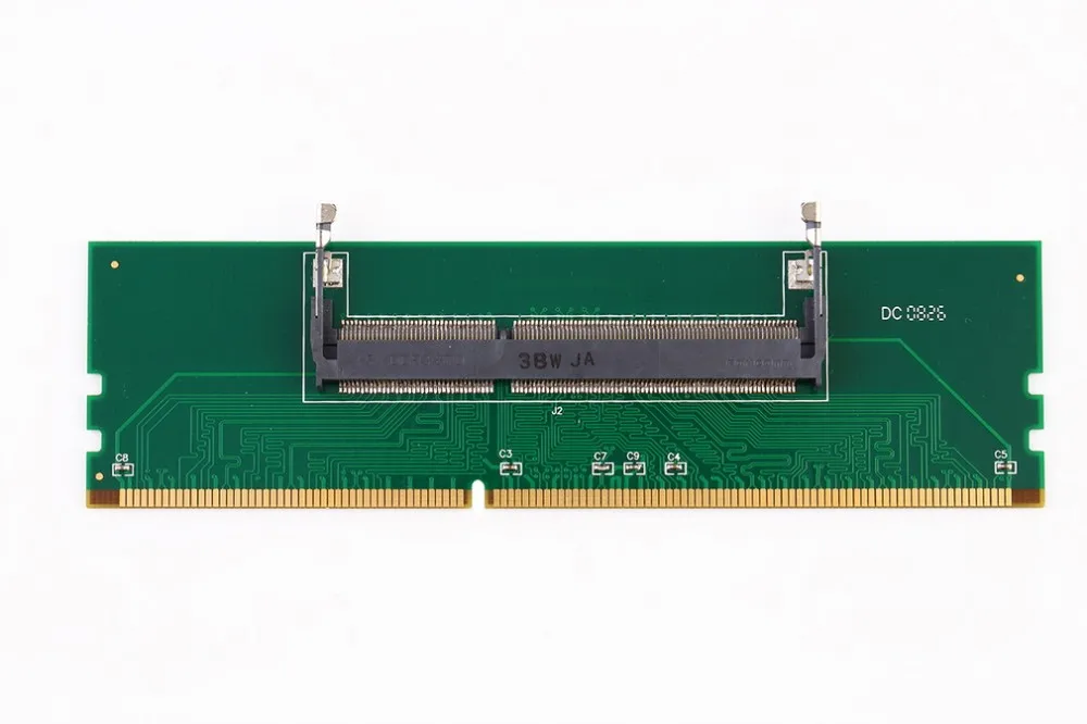 Профессиональный DDR3 ноутбук SO-DIMM для рабочего стола DIMM разъем для ОЗУ настольный адаптер карта памяти тестер Зеленый